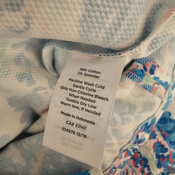 Talbots Plus 22W Cotton Blend Stretchy  Turquoise Fresco Paisley Shift Dress - Picture 5 of 8